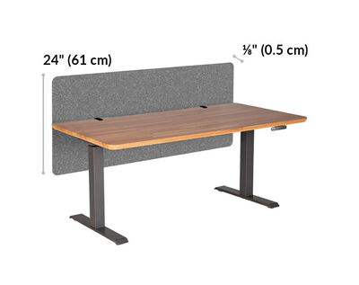 vari felt panel 48 is 24 inches long and an eighth inch thick