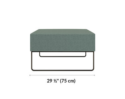 sectional ottoman width is 29 and a quarter inches