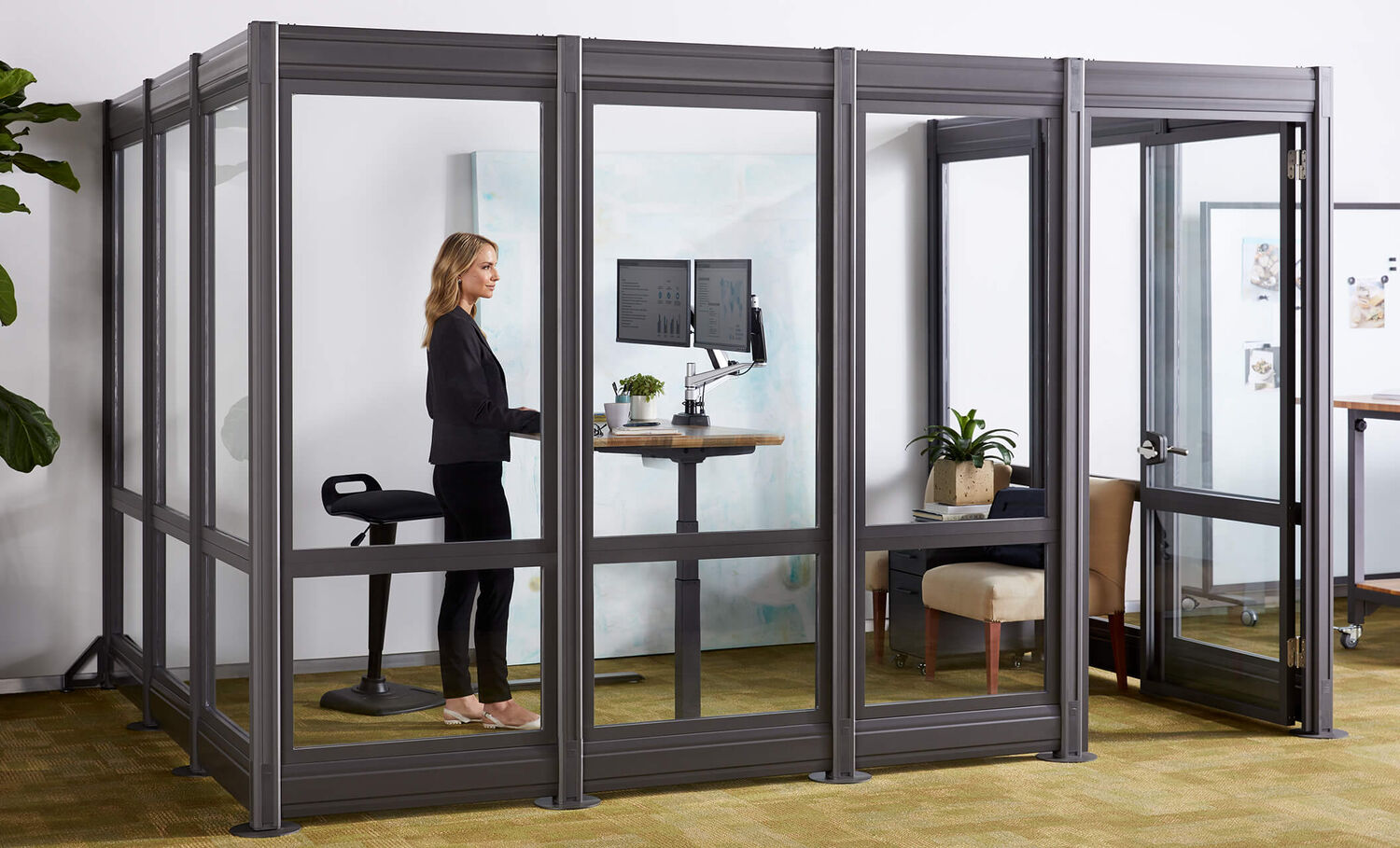 Professional working in office of Vari products