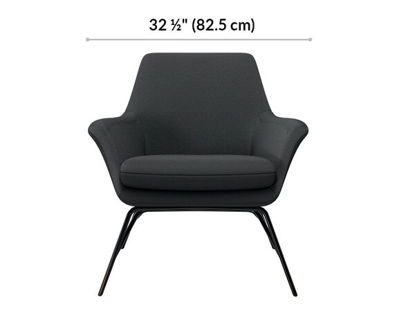 arm chair is 32 and a half inches wide