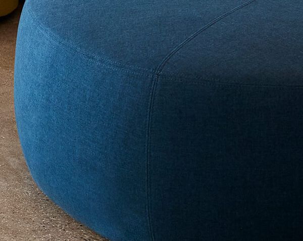 close up view on large ottoman