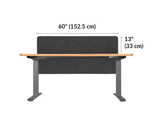 felt privacy and modesty panel is 60 inches wide