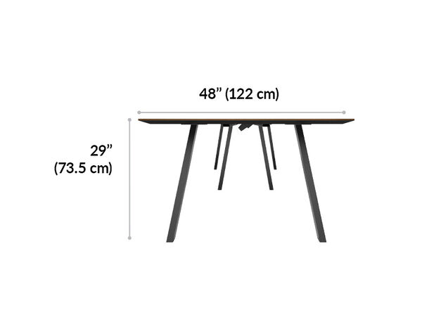 executive conference table is 29" high from floor to table top