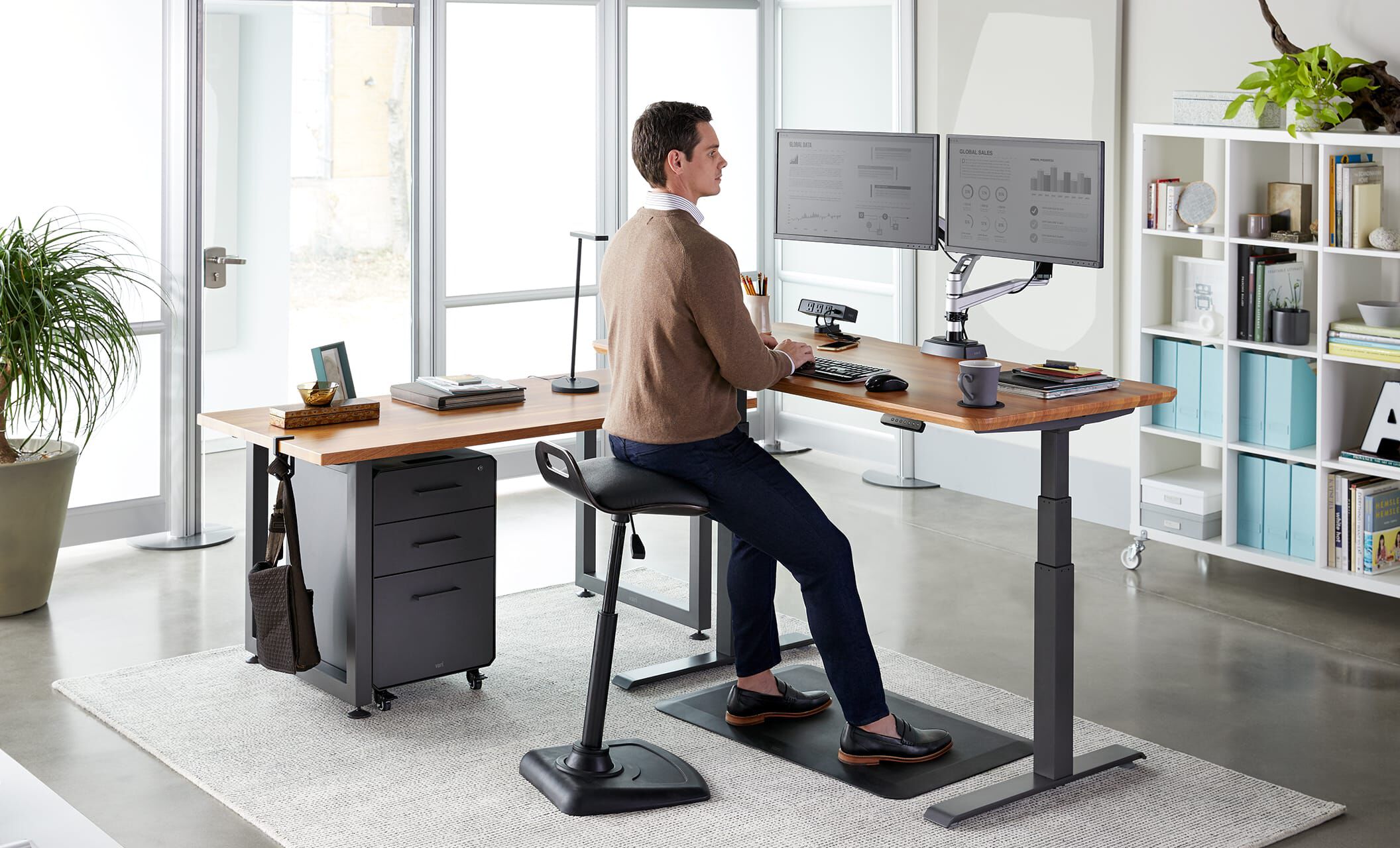 Professional seated on Vari Active Seat