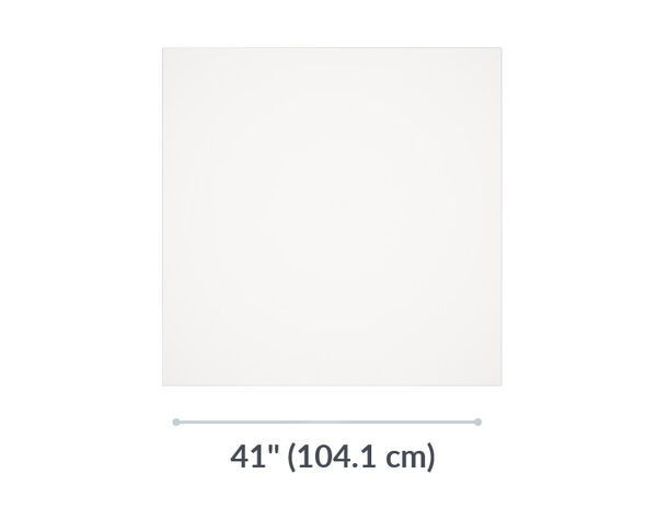 the standing square table top is forty one inches long