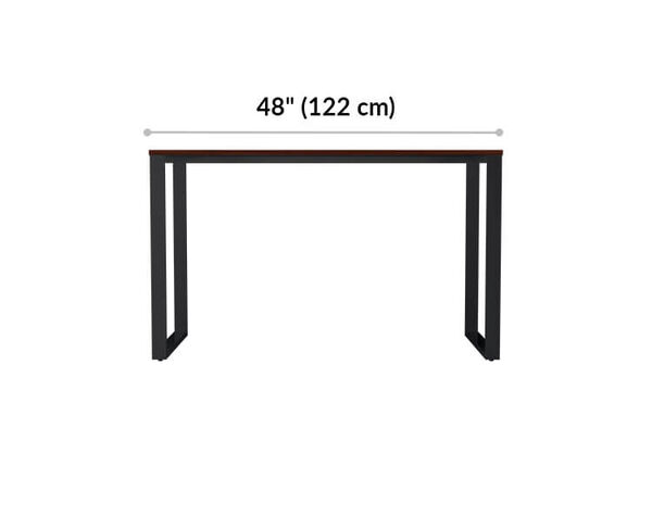 Essential Desk 48x24 Two Leg desktop is 48 inches wide