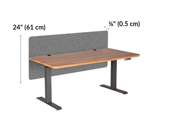 vari felt panel is 24 inches long and an eighth inch thick