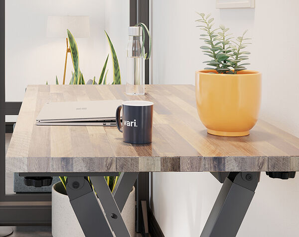 Standing Work Table used as a workspace