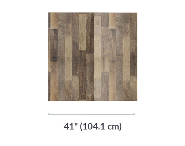 the standing square table top is forty one inches long