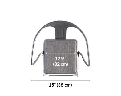 meeting stool seat cushion is 12.5 inches wide