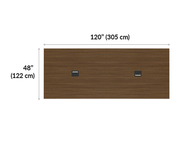 vari conference table width is 48 inches