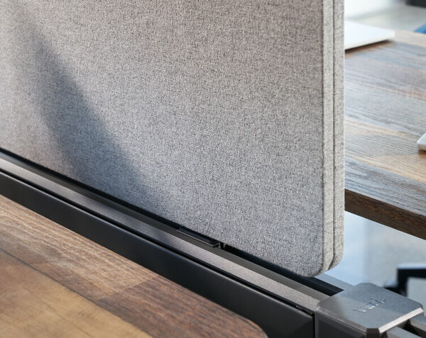 close up view of the corner of the beam privacy panel