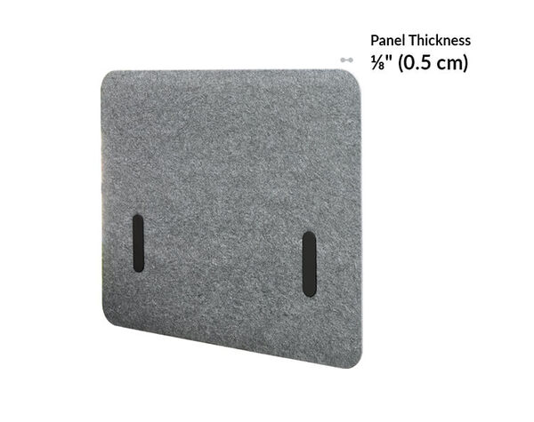 felt privacy and modesty panel 30 is one eighth inch thick