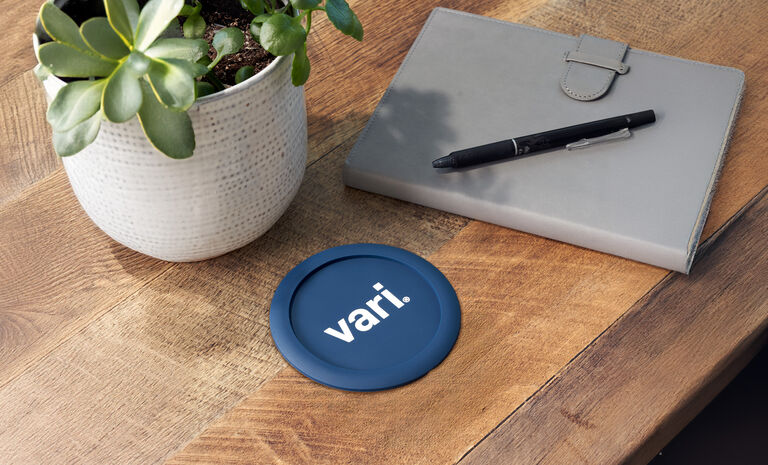 Vari Coaster sitting on a table top 