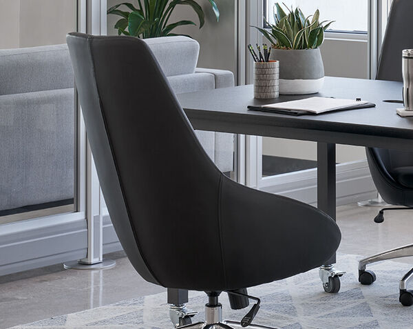high back conference chair in conference room setting