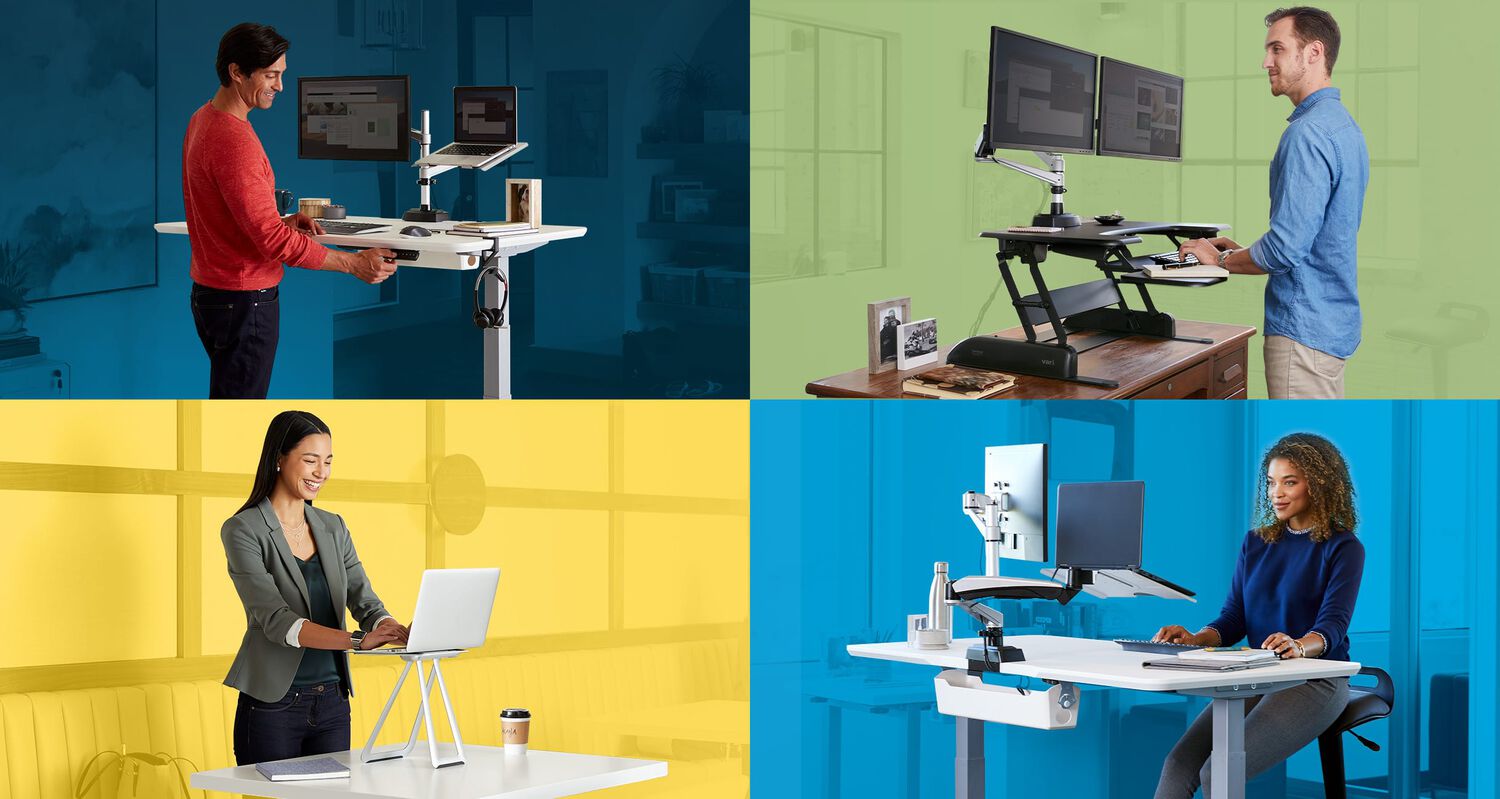 4 professionals working in different settings on a variety of vari product setups