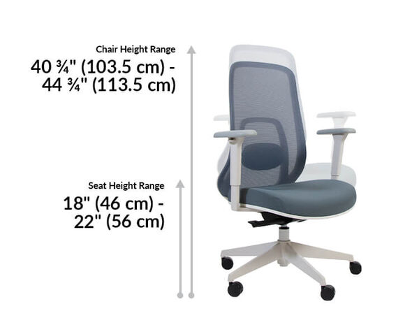 chair height max is forty inches