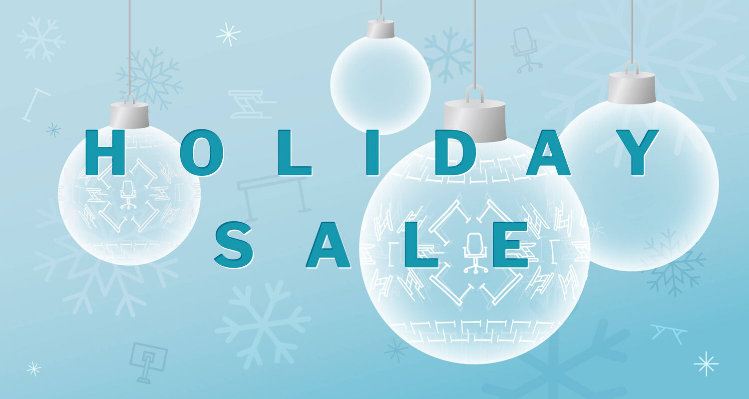 holiday sale with ornaments
