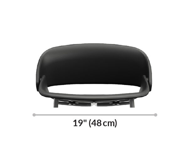 wave chair is 19 inches wide