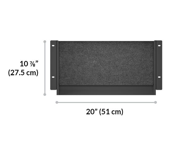 vari desk drawer storage space is 20 and 10 and a quarter deep 