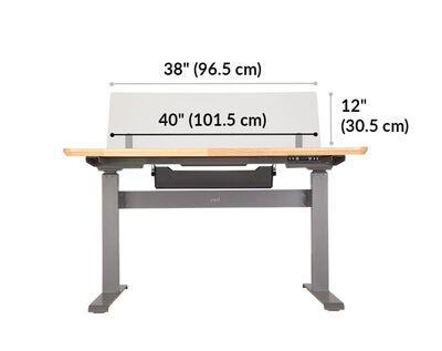 ApexDesk Artsonic 54-Inch Dual-Use Modesty Panel/Divider for Standing Desk