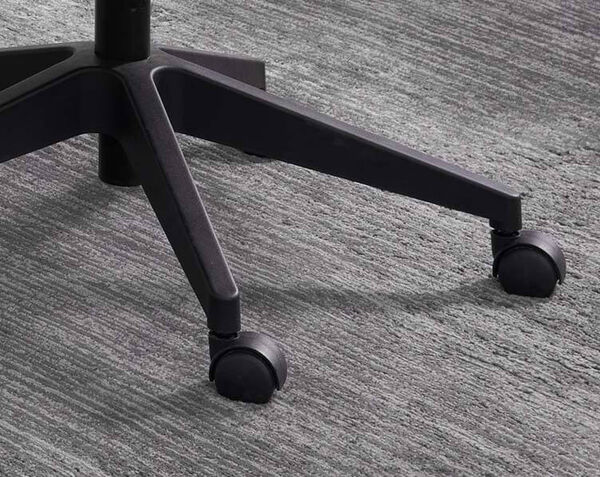 closeup view of hard casters