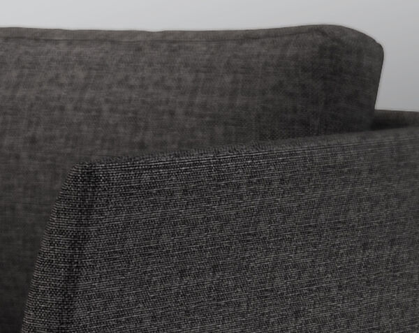 Close up view of the contemporary chair fabric