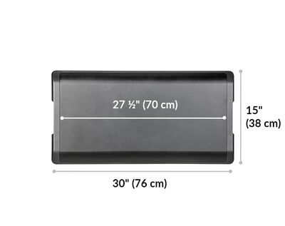 height settings range from 1 and a quarter inches to 15 inches high