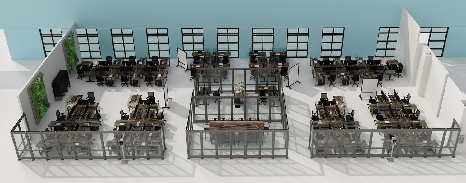 post-covid layout of workspaces at Vari headquarters