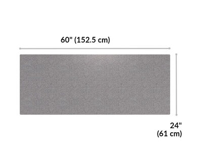 beam privacy panel is 60 inches long and 24 inches tall