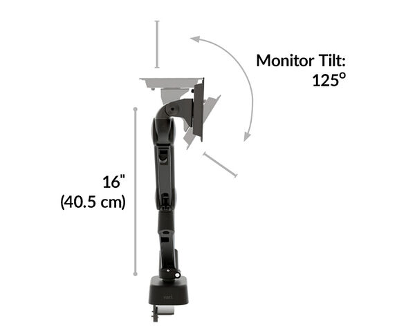 max length from post to end of arm is 29 inches