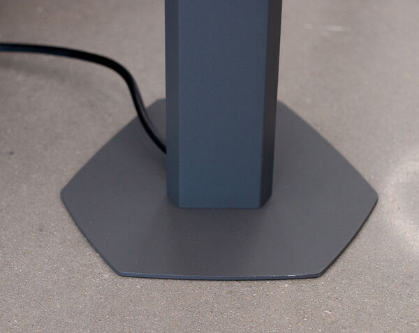 charging station front view of slate finish