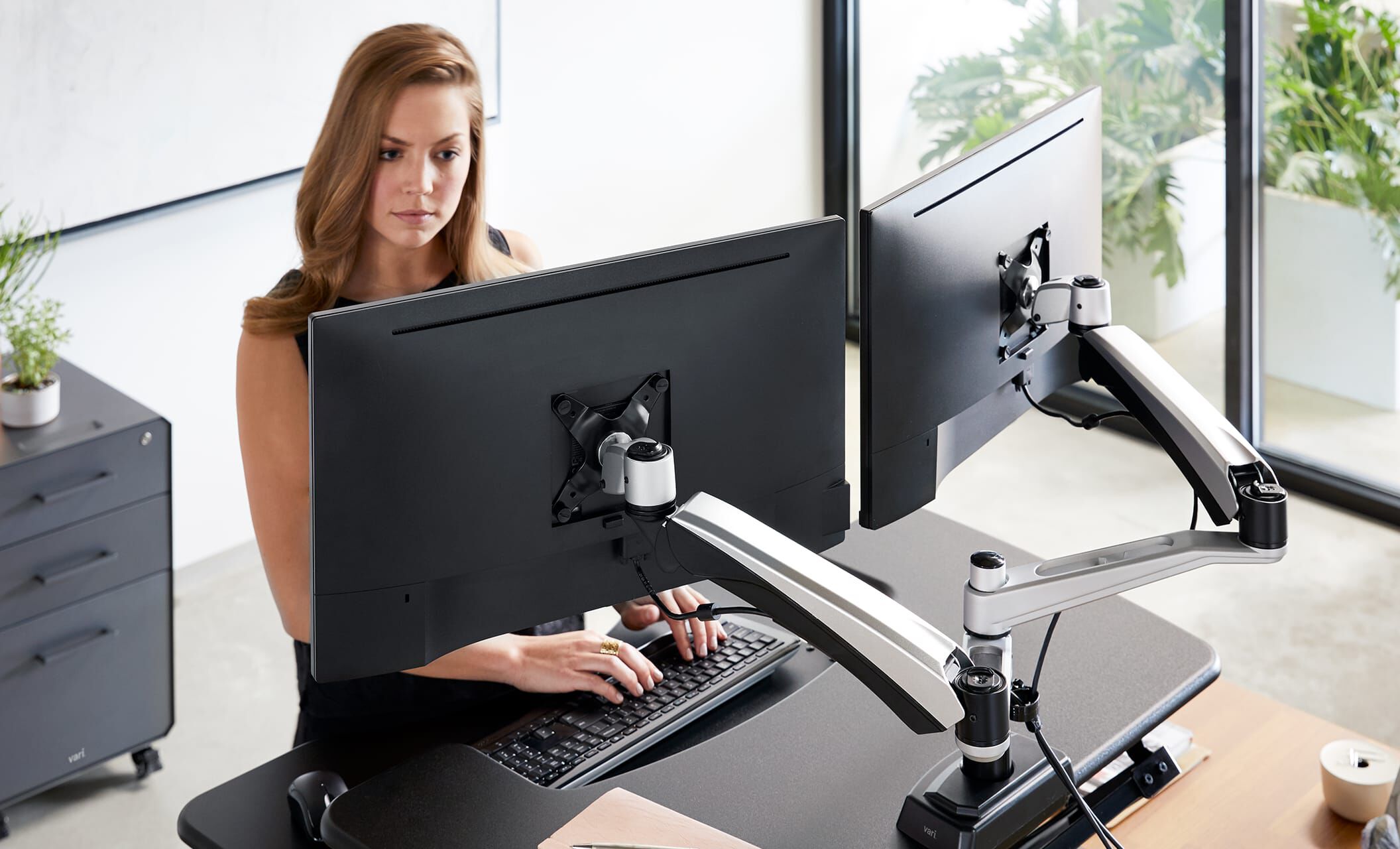 ネットワーク全体の最低価格に挑戦 ZG2 Premium Desk That Full Motion of Monitor Inches  Mounted Up Each or 24.5 並行 Pounds with Dual Monitors Range Two Arm 32 Range  Supports デスク、机用付属品、パーツ