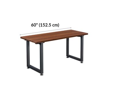 dark wood vari table 60 by 24 width 60 inches