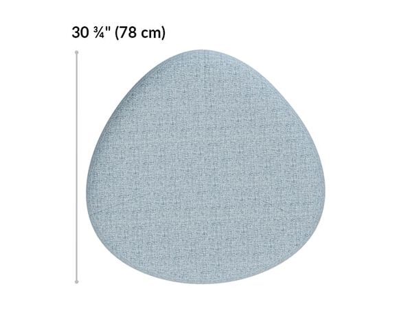 small ottoman is 30 and 3 quarter inches long