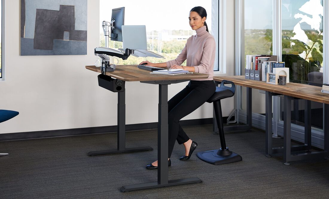 living room standing desk