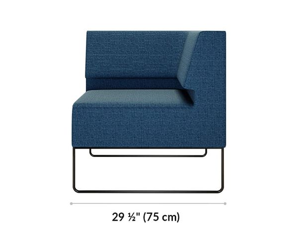 corner seat is 29 and a half inches deep