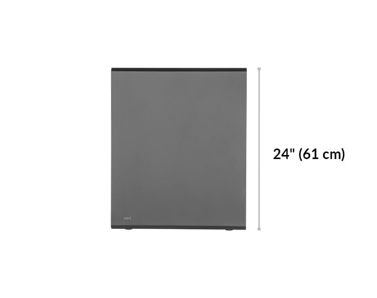 vari locker height 24 inches.