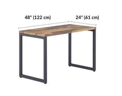 reclaimed wood vari table 48 by 24 width 48 inches