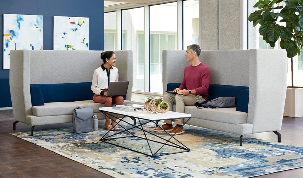 professionals meeting in quiet meeting area