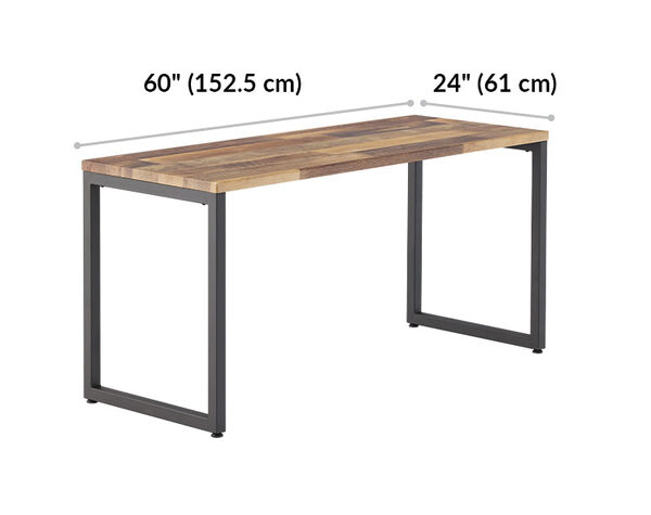 reclaimed wood vari table 60 by 24 width 60 inches