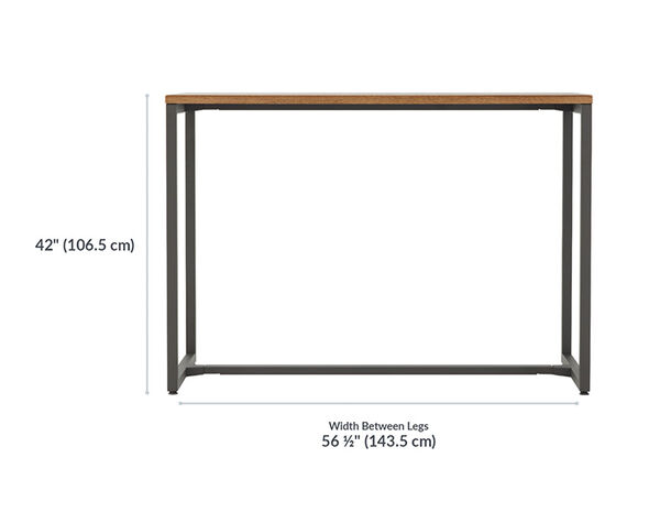 Standing Work Table height setting is 42 inches high. 