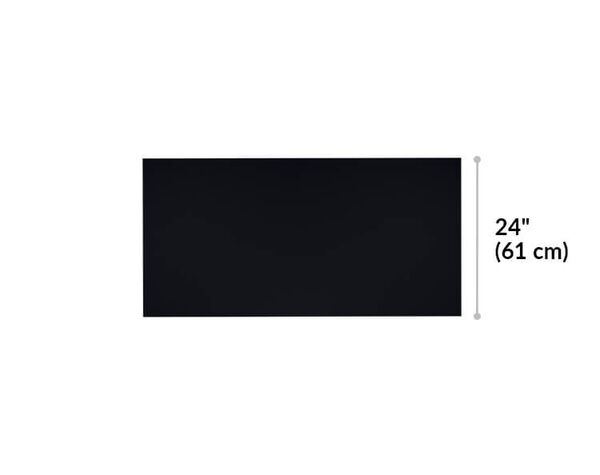 Essential Desk 48x24 Four Leg desktop depth is 24 inches