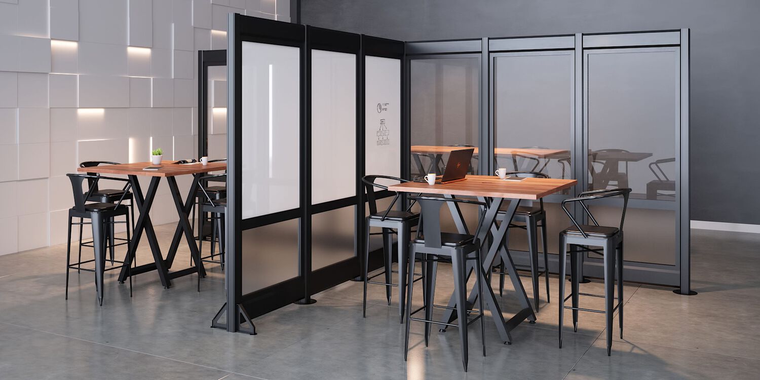 group meeting areas in an open office