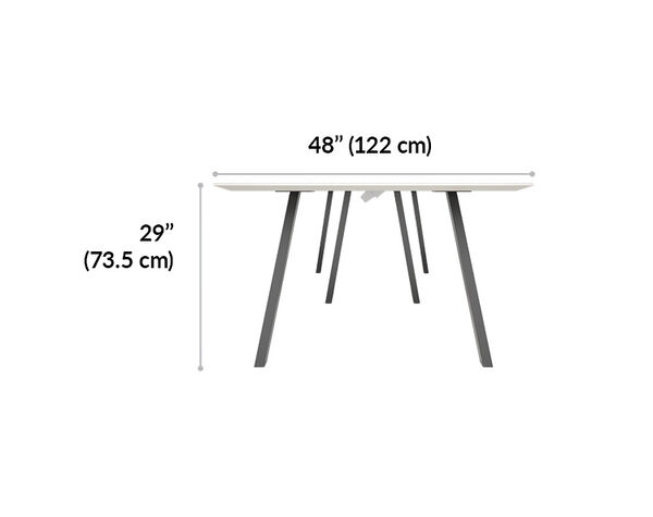 vari conference table is 29 inches tall