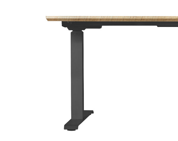 Close up view of the T-Style legs on the full electric standing desk