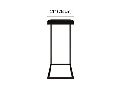 laptop side table is 11 inches wide