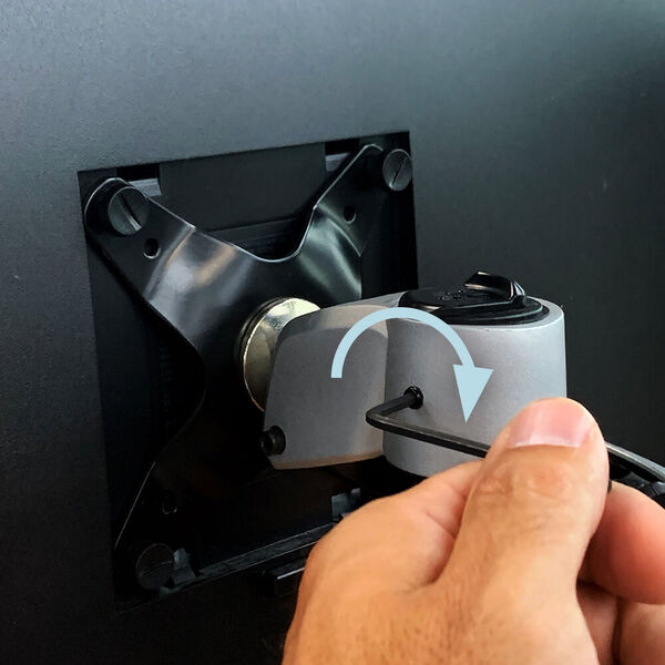 tightening tension to hold monitors in place