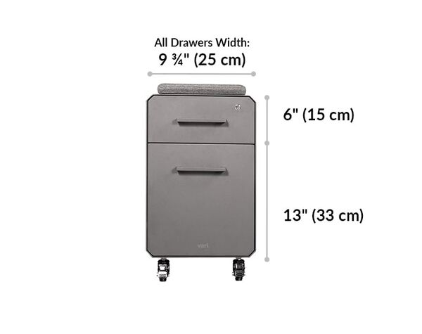 all drawers are 9 and 3 quarter inches wide