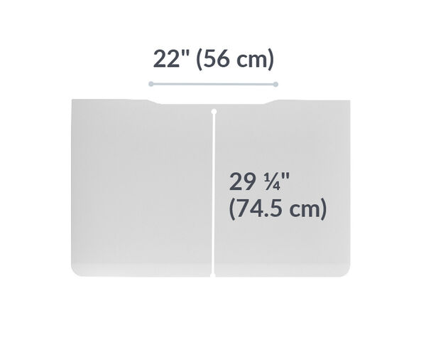 The base of the Electric Standing Desk with ComfortEdge 48x30 White Slate is 28.88 inches deep